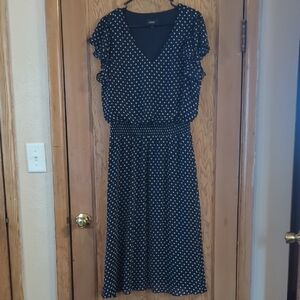 Chic Black Polka Dot Dress